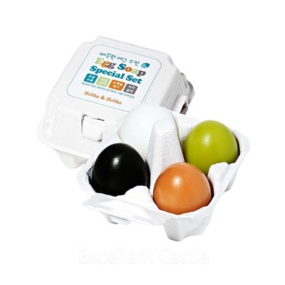 Holika Holika Egg Soap 4 Type Set 50g - 4 pcs