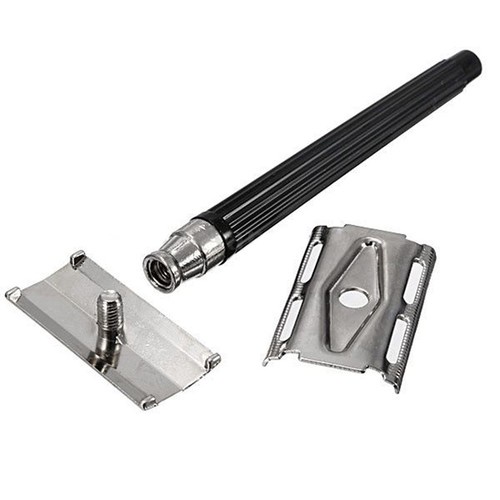 New Stainless Steel Classic Manual Hair Shaver Double Edge Blade Safety Razor