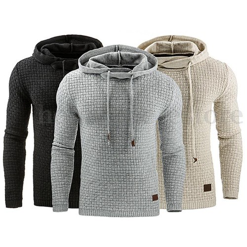 INCERUN Men's Winter Hoodie Warm Hooded Sweatshirt Coat Jacket Outwear Sweater