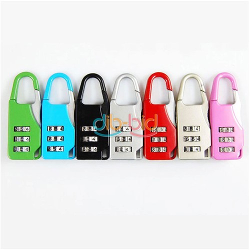 Mini 3 Digit Combination Travel Luggage Lock Padlock EU US