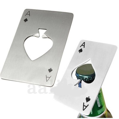 Wholesale Smart Poker Card Ace of Spades Bar Tool Soda Beer Bottle Cap Opener