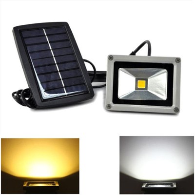 10W Solar High Power LED Waterproof Outdoor Spotlight Landscape Spot Warm White