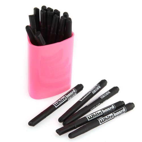 20pcs Fine Black Nip Dry Erase Liquid Chalk Marker Pen for Whiteboard Great