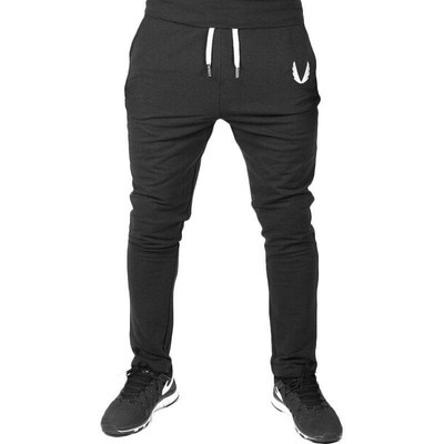 Men's GASP&GOLDS; Sports Gym Pants Casual Elastic cotton Fitness Workout Pants