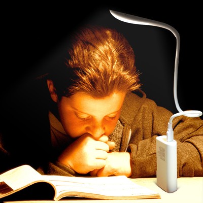 USB Touch Sensor 14 LED Light Desk Table Reading Lamp White For Computer PC