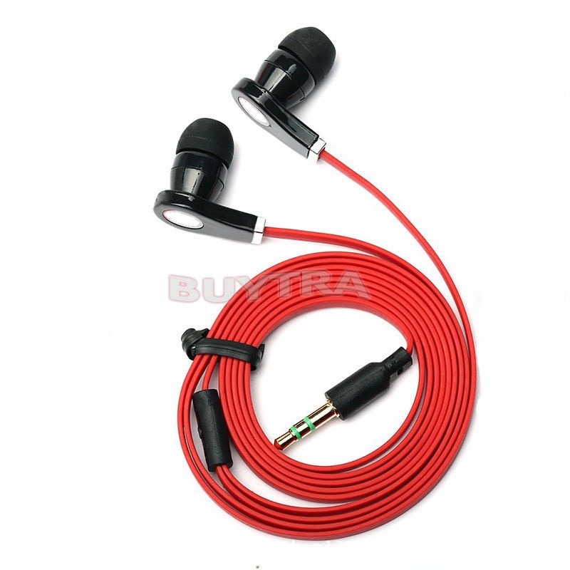 Red 3.5mm In-Ear Earbud Earphone Headset Headphone For iPhone MP3 iPod CA TO