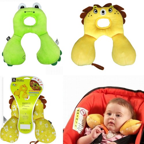 New Arrival Kid Neck Support Headrest Travel Car Seat Pillow Cushion Buckle