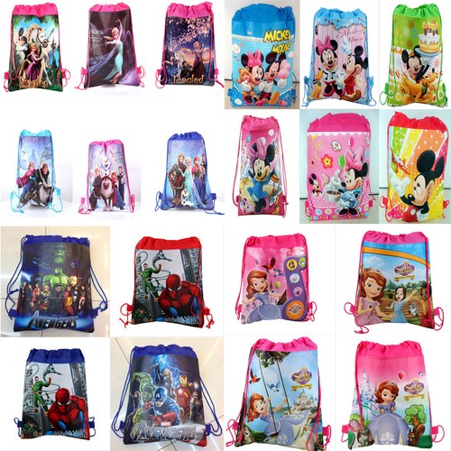 Hot！Cartoon Drawstring Backpack School Bag Handbags waterproof camping bags F-7#