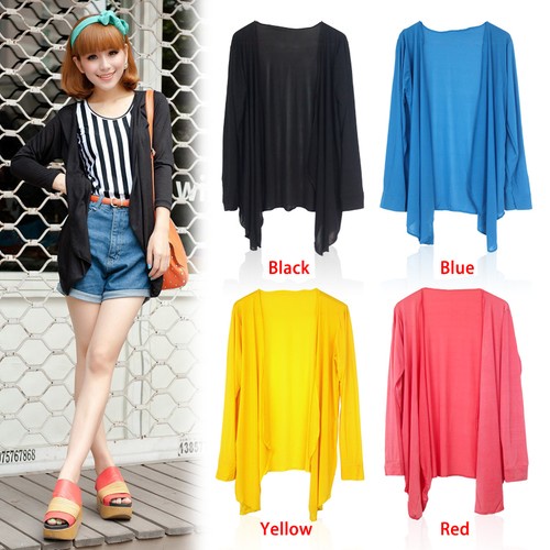 Long Sleeve Women Summer Sun Protection Sunscreen Anti-UV Cardigan Tops T-shirt