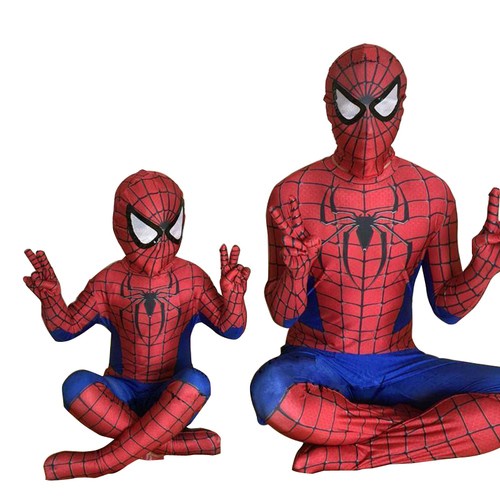 Men/Kids Boys Spiderman Bodysuit Costume Superhero Fancy Party Cosplay Clothing