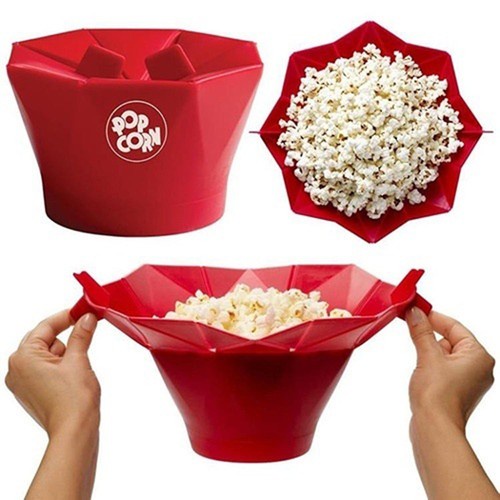Silicone Microwave Magic Popcorn Maker Popcorn Container Healthy Cooking DIY