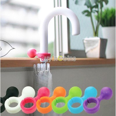 Useful Tools Mini Umbrella Hanger Holder Stand Plastic Handy Color Random