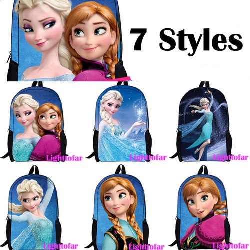 Hotsale 16inch Girl Backpack Kids Shoulder Schoolbag Princess Elsa/Anna/Olaf New