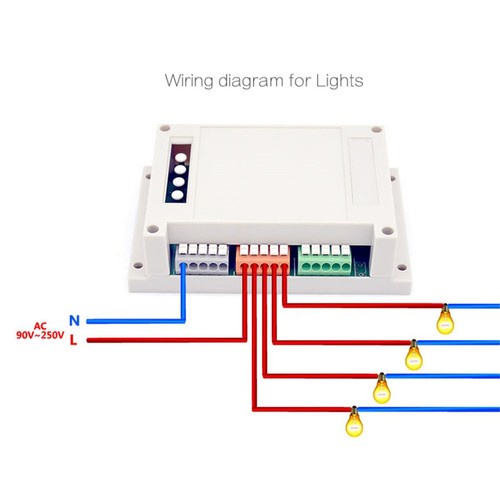 Sonoff 4CH ITEAD 4 Channel Din Rail Mounting WiFI Wireless Smart Remote Switch