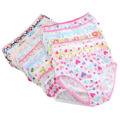 6pcs Baby Kids Girls Underpants Soft Cotton Panties Child Underwear Short Briefs