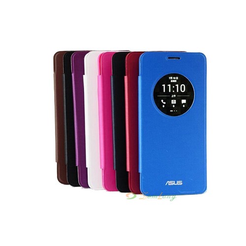 Latest Smart S-View Window Synthetic Leather Case Cover For ASUS Zenfone 5 Z5