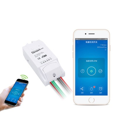 16A Sonoff WiFi Wireless Smart Home Switch Power Current Test for Apple Android