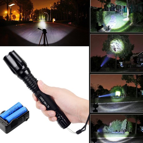 UltraFire 2200 Lumen CREE XM-L T6 LED Zoomable Focus Flashlight Torch Lamp Light