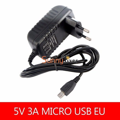 EU Plug 5V 3A AC Converter Adapter MICRO USB Power Supply Charger DC 3000mA 15W