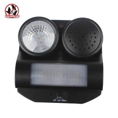 Farm PIR Motion Activated Flashlight Sound Animals Bird Bats Repeller Excellent