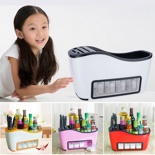 Spice Jar Rack Shelf Storage Pantry Kitchen Cabinet Cupboard Organizer Holder