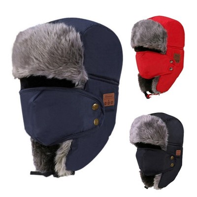 Chic Women Men Winter Warm Thicken Hat Wireless Bluetooth Headset Smart Hat Cap
