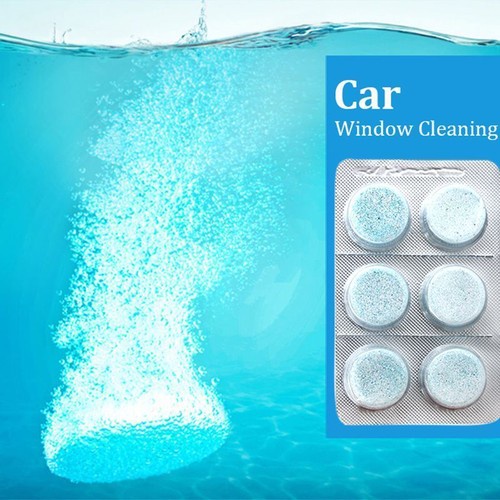 Car Auto Windscreen Window Glass concentrated Cleaner Wash Tab accessories 6pcs