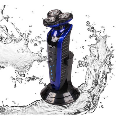 Men's Rechargeable Cordless New Washable Deluxe Rotary 4D Electric Shaver Razor