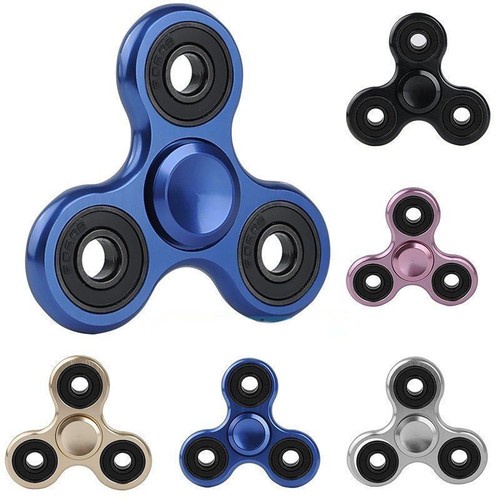 Tri Spinner Fidget Aluminum Finger Spin Stress Hand Desk Toy EDC ADHD Autism RR