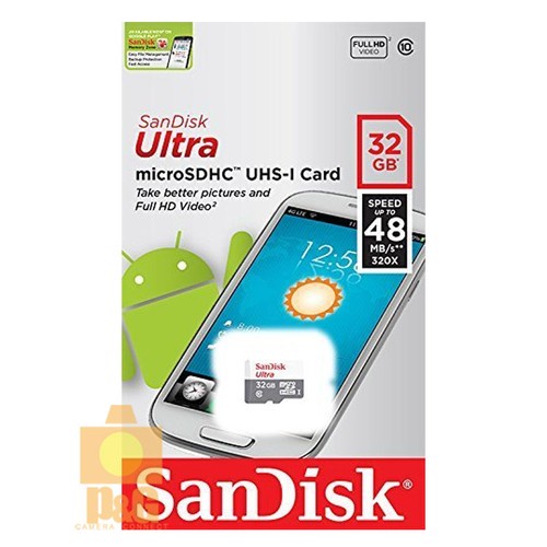 New SanDisk Ultra microSDHC MicroSD TF 32GB 32G 48MB/S Class 10 Memory Card
