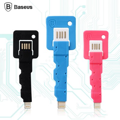 Baseus Portable Mini Key Data Sync Charging USB Cable Plug for iPhone 6 Plus Pad