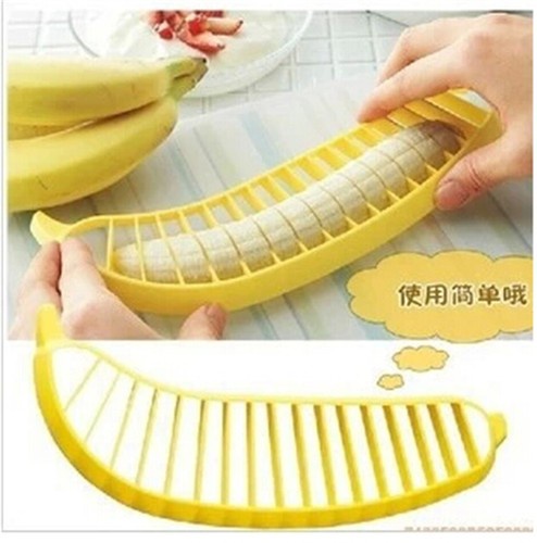 New Banana Cucumber Slicer Cutter For Fruit Salad Sundaes Cereal Kitchen Tools