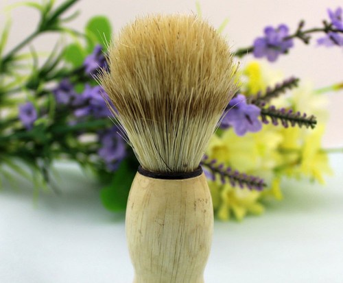 Hot Shaving Cleaning Brush Small Wooden Handle Sweeping Brush Shaving Foam Brush
