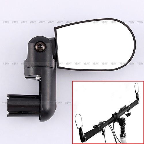 New Black  Mini Rotate Flexible Bike Bicycle Cycling Rearview Handlebar Mirror