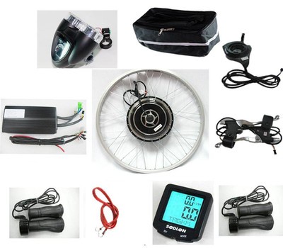 48V 1000W 26 Front Wheel Electric Bicycle Motor Kit Cycling E-Bike by Surface