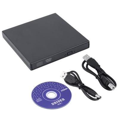 New USB 2.0 External DVD Combo CD-RW Burner Drive CD¡ÀRW DVD ROM Black DF