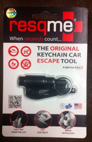 Res-Q-Me Window Punch/Seat Belt Cutter Black