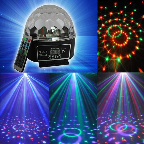 Hot 12W DJ Club Disco Party RGB LED MP3 Crystal Magic Ball Stage Effect Lighting