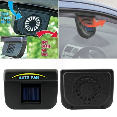 Vehicle Solar Powered Car Vent Window Fan For Car Auto Ventilator Air Cooling #h