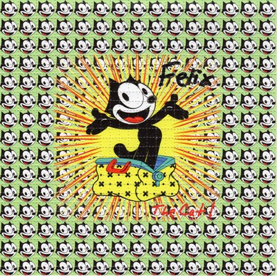 FELIX THE CAT  - perforated sheet BLOTTER ART psychedelic acid free