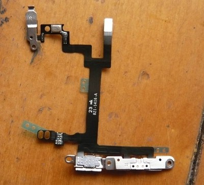 Power Button Switch On/Off Flex Cable Metal Bracket Assembly For iPhone 5 5G