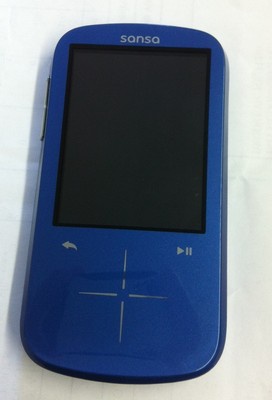 SanDisk Sansa Fuze+ Plus 4 GB Digital Blue MP3 Player Voice Record microSDHC