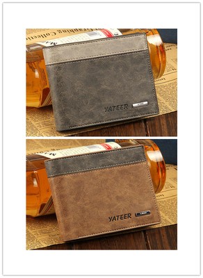 Mens Business Bifold Leather Wallet ID Credit Card Holder Purse Clutch Pocket EY