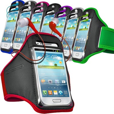 COLOUR SPORTS ARMBAND STRAP POUCH CASE AND EAR BUD FOR VARIOUS MOBILES (xl)
