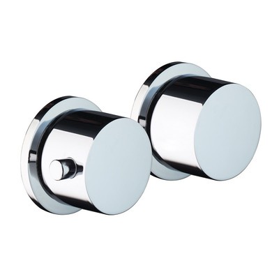 Bathroom Round Chrome Brass Shower / Bath Mixer Faucet  Double Handles C001