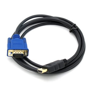 1.8M 6FT HDMI GOLD Male To VGA HD-15 Male Digital Video Audio Converter Cable