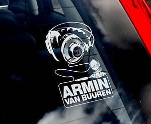 Armin Van Buuren - Dance Car Window Sticker - DJ State of Trance Music Sign