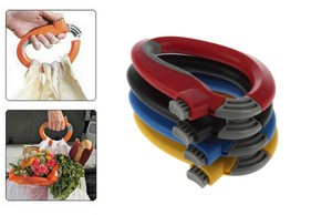 D shape Trip Grip Grocery Bag Sack Holder Handle Hand Lever Easy Carrier