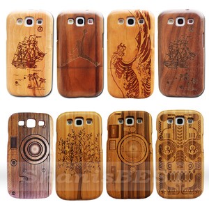 Designer Natural Bamboo Wood Wooden Case Cover for Samsung Galaxy S III S3 I9300