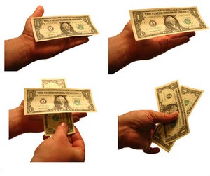 Floating Currency Bills Make Any World Paper Dollar Bill Levitate Magic Trick